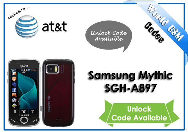 Samsung sgh a897 unlock code free shipping